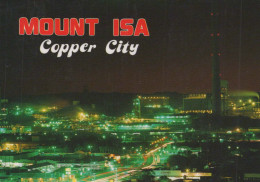 Delcampe - Australia Mount Isa Mining Industrial City Night View 1990 #PBG228 - Sonstige & Ohne Zuordnung