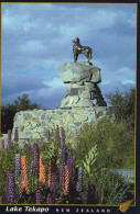 Delcampe - New Zealand Lake Tekapo Sheepdog Monument Lupins Unposted #PBG239 - Neuseeland