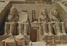Delcampe - Egypt Aswan Abu Simbel Great Temple Of Ramesses II Colossal Statues #PBG182 - Abu Simbel