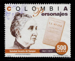 Delcampe - 09D1 - COLOMBIA - 1997 - USED - SOLEDAD ACOSTA DE SAMPER - FAMOUS COLOMBIAN PEOPLE - Colombie