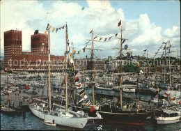 Delcampe - Oslo Norwegen Havna Radhuset Harbour City Hall Schiffe - Norwegen