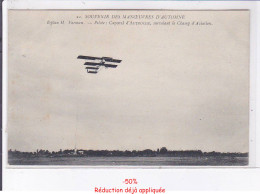 Delcampe - AGEN: Aviation, Souvenir Des Manoeuvres D'automne, Biplan Farman Pilote Caporal D'autroche - Très Bon état - Agen