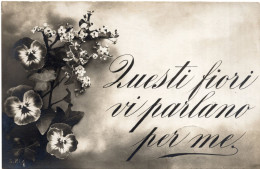 Delcampe - AUGURALE - FORMATO PICCOLO - VIAGGIATA 1916 - (Rif. G89) - Blumen