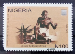 Delcampe - Nigeria 2019, 150th Birth Anniversary Of Mahatma Gandh, MNH Single Stamp - Nigeria (1961-...)