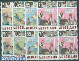 Delcampe - Netherlands 1984 Child Welfare 4v Blocks Of 4 [+], Mint NH, Health - Nature - Performance Art - Dentistry - Dogs - Mus.. - Unused Stamps