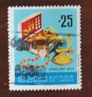 Delcampe - Sri Lanka Jewellery Box Traditional Handicrafts 25 Cents Used - Sri Lanka (Ceylon) (1948-...)