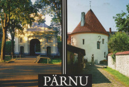 Delcampe - Estonia Pärnu Tallinn Gate And Red Tower Historic Architecture 16th #PBX329 - Estonia