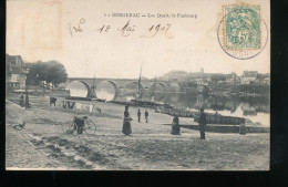 Delcampe - 24 --   Bergerac --- Les Quais , Le Faubourg - Bergerac