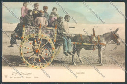 Delcampe - Palermo Carretto Siciliano Asino Cartolina ZT8381 - Palermo