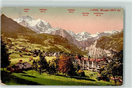 Delcampe - 3823 Wengen - Jungfrau Silberhorn Grosshorn - 10588732 - Wengen