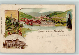 Delcampe - 5400 Baden Gebrauchsspuren Casino Litho - 13221465 - Baden