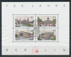 Delcampe - Berlin BF N°8 (o) 750 Ans De La Ville De Berlin - Bloques