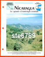 Delcampe - NICARAGUA Amérique Centrale Géographie Pays Ou Ville Fiche Dépliante - Geografia