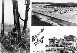 Delcampe - BISCAROSSE Plage Multivue 56 (scan Recto Verso)KEVREN0676 - Biscarrosse