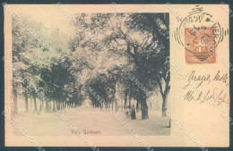 Delcampe - Vercelli Città Viale Garibaldi Modiano 1915 PIEGA ANGOLO Cartolina JK5077 - Vercelli