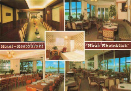 Delcampe - Monheim Rhein Hotel Restaurant Haus Rheinblick Speisesaal Gastraeume Kegelbahn - Monheim