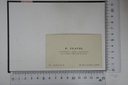 Delcampe - Carte De Visite F CLAVEL Vice Président Du Conseil D'administration De La Banque Populaire Du Rhône 86 Rue Vauban LYON - Visitenkarten