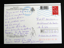 Delcampe - CHAMBERY CTC - SAVOIE - FLAMME NEOPOST SUR MARIANNE LAMOUCHE - TIGNES ESPACE KILLY - Oblitérations Mécaniques (flammes)