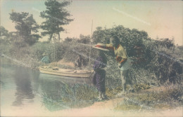 Delcampe - T68  Japan  Postcard Cartolina Children Fishermen - Autres & Non Classés