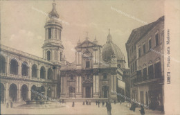 Delcampe - U147 Cartolina Loreto Piazza Della Madonna 1913 Provincia Di Ancona - Ancona