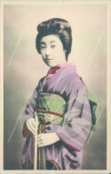 Delcampe - T57  Japan  Postcard Cartolina Girl Lady - Autres & Non Classés