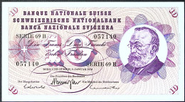 Delcampe - SUISSE/SWITZERLAND* 10 CHF * G. KELLER * Date 05/01/1970 * Etat/Grade NEUF/UNC * - Suisse