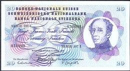 Delcampe - SUISSE/SWITZERLAND* 20 CHF * DUFOUR * Date 09/04/1976 * Etat/Grade NEUF/UNC * - Suisse