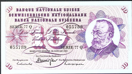 Delcampe - SUISSE/SWITZERLAND* 10 CHF * G. KELLER * Date 24/01/1972 * Etat/Grade NEUF/UNC * - Suisse