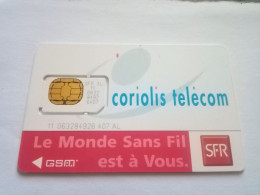 Delcampe - Carte A Puce Sim GSM   SFR Coriolis Telecom - Nachladekarten (Handy/SIM)