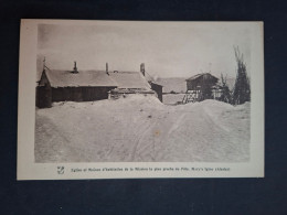 Delcampe - Eglise Et Maison D'habitation De La Mission La Plus Proche Du Pôle - Mary's Igloo   - Alaska - Missions