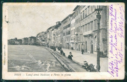 Delcampe - Pisa Città Lungarno Mediceo Alluvione PIEGHE Cartolina WX1222 - Pisa