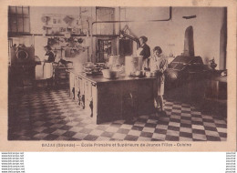 Delcampe - 33) BAZAS - ECOLE PRIMAIRE ET SUPERIEURE DE JEUNES FILLES -  CUISINE - ANIMATION - EMPLOYEES  - CUISINIERES - 2 SCANS - Bazas