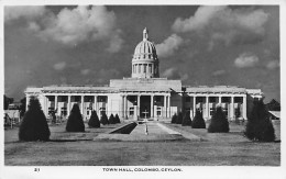 Delcampe - Ceylon / Colombo -  Town Hall - Sri Lanka (Ceylon)