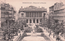 Delcampe - 13 - MARSEILLE -  Place De La Bourse - Parks, Gärten