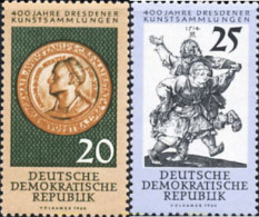 Delcampe - 150565 MNH ALEMANIA DEMOCRATICA 1960 4 CENTENARIO DE LA GALERIA DE ARTE DE DRESDE - Autres & Non Classés