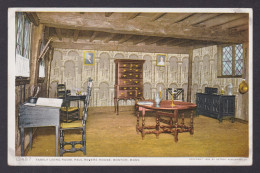 Delcampe - Postcard, United States, Boston MA, Family Living Room, Paul Revere House - Boston