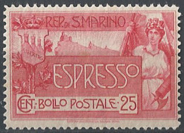 Delcampe - 1907 San Marino Espresso 1v. MNH Sassone N. 1 - Autres & Non Classés