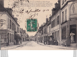 Delcampe - R19-89) SENS - LA RUE DE LYON OU  FAUBOURG SANT ESPRIT - ANIMEE - COMMERCES -  HABITANTS - EN  1914 - Sens
