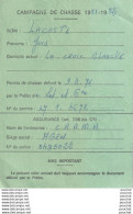 Delcampe - CAMPAGNE DE CHASSE - 1981 - 1982 - PERMIS DE CHASSER - LA CROIX BLANCHE - LOT ET GARONNE - TIMBRES FISCAUX - ( 2 SCANS ) - Tessere Associative