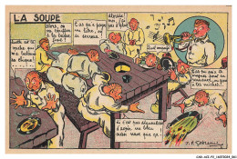 Delcampe - CAR-ACIP2-0115-HUMOUR - La Soupe - Humor