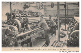 Delcampe - CAR-AIEP10-0542-59 - CAUDRY - Nord - Fabrication Du Tulle - Metiers A Tulle Grec - Caudry