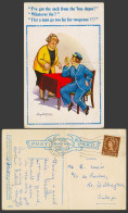 Delcampe - Donald McGill 1956 Old Postcard Lady Driver Sack From Bus Depot, Too Far 2d 1807 - Comicfiguren
