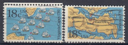 Delcampe - UNITED STATES 1981 Michel 1511-1512 Used Set - Usados