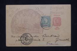 Delcampe - PORTUGAL / FUNCHAL - Entier Postal + Complément Sur Carte De Madeira Pour La France En 1899 Via Liverpool - S 1098 - Funchal