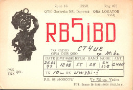 Delcampe - RUSSIA, USSR -  1979 QSL Radio Amador   (2 Scans) - Amateurfunk
