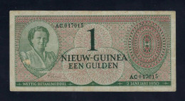 Delcampe - Netherlands New Guinea 1 Gulden 1950 P-4 VF RARE - Nouvelle Guinée Néerlandaise