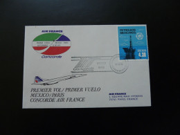 Delcampe - Lettre Premier Vol First Flight Cover Mexico Paris Concorde Air France 1978 - Mexiko