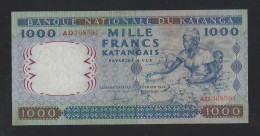 Delcampe - KATANGA 1000 FRANCS 1962 P-14 AU-UNC RARE ZAIRE WEST AFRICA CONGO - Non Classés