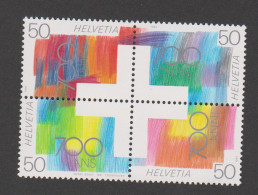 Delcampe - ZD 700 Jahre Schweizerische Eidgenossenschaft, 1991, Postfrisch ** - Ungebraucht