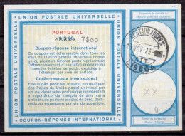 Delcampe - PORTUGAL  Vi20  Xxxxx 7$oo / 6$00   International Reply Coupon Reponse Antwortschein IRC IAS CRI  O RESTAURADORES LISBOA - Ganzsachen